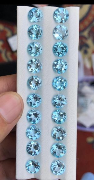 Faceted Natural Swiss Topaz lot